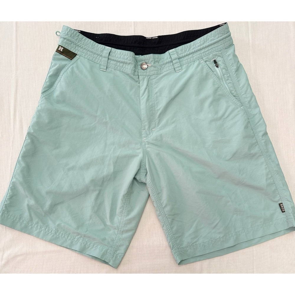 Howler Brothers Horizon Hybrid Shorts Men's 34 Mint Green Aqua Ripstop Fishing
